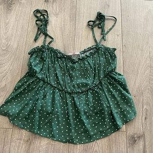 PACSUN flowy top with tie straps
